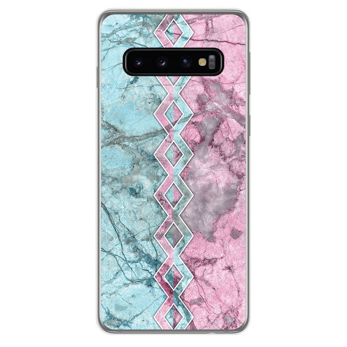 Tumundosmartphone Funda Gel Tpu para Samsung Galaxy S10 diseño Mármol 08 Dibujos