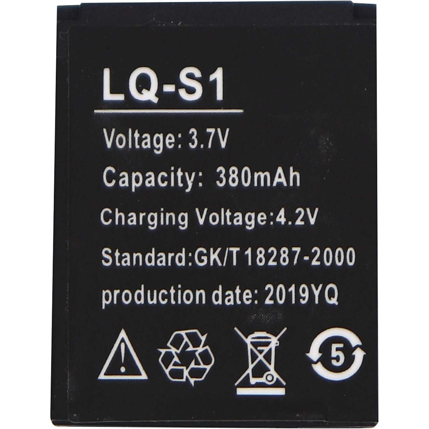Reemplazo De Batería para Reloj Inteligente V8 Smart Watch A1 Smart Watch Recargable 380mAh 3.7V