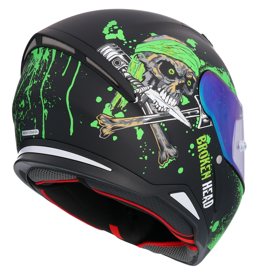 Casco Moto Integral ECE Homologado RAZZE NEGRO SH881 EDICION