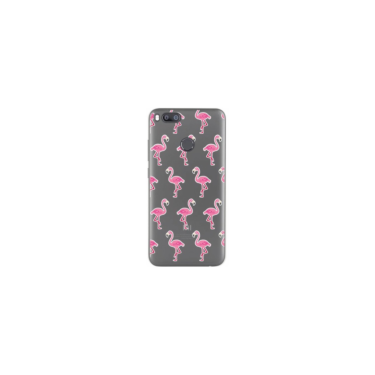 Tumundosmartphone Funda Gel Transparente para Xiaomi Mi 5X / Mi A1 Diseño Flamenco Dibujos