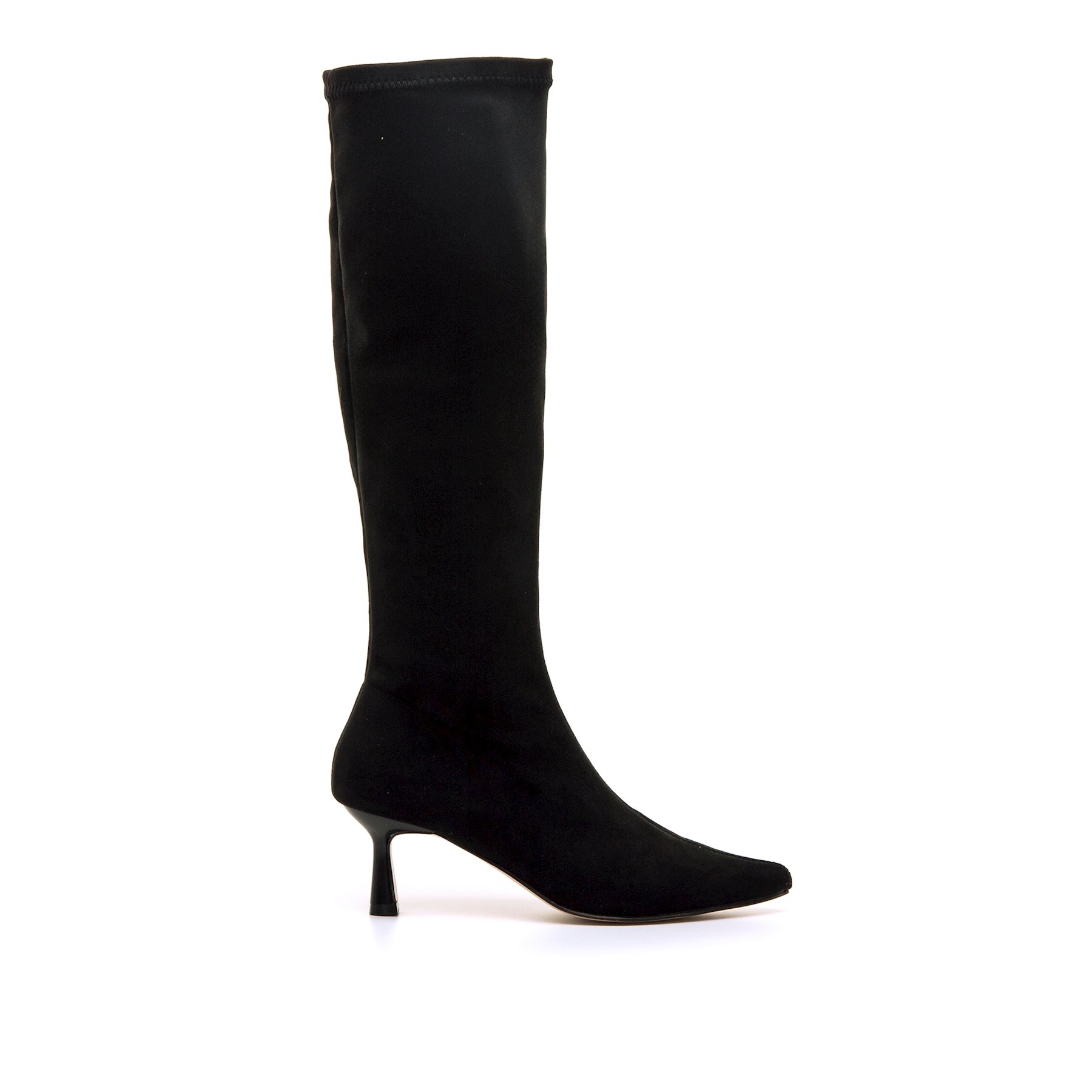 Mustang-MTNG botas de tacón mujer ninette negro con cierre cremallera y tipo de puntera afilada