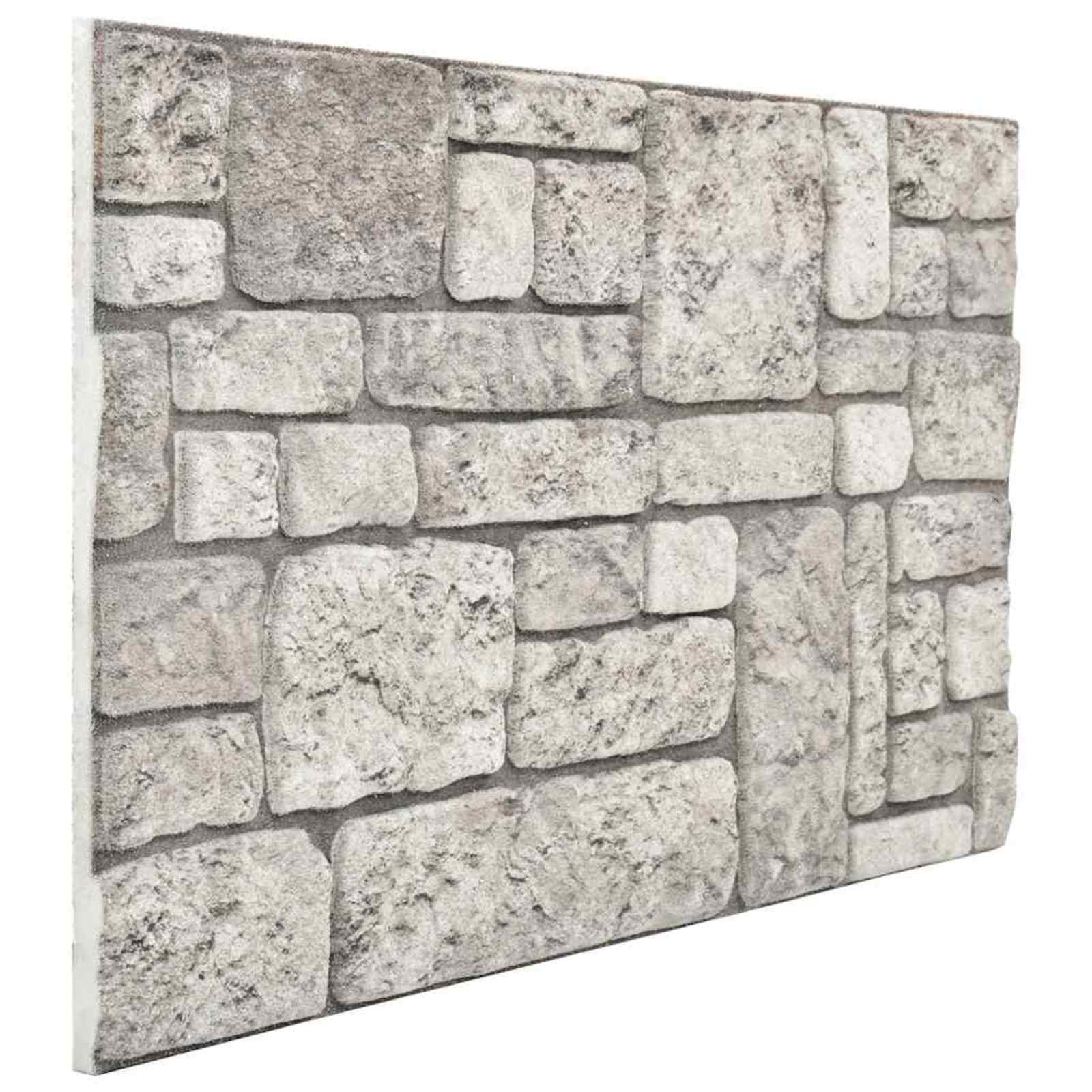 vidaXL Paneles de pared 10 pcs 100 x 50 cm Espuma EPS Multicolor