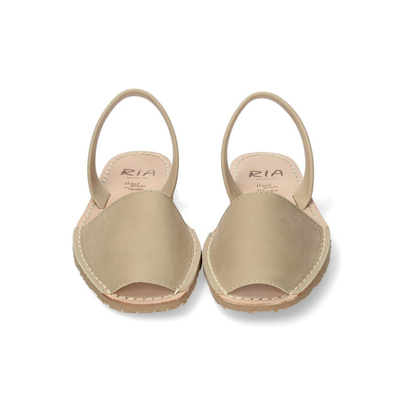 Sandalias planas de Mujer RIA 20002N BEIGE MONORQUINA NOBUCK BEIGE 38995 26V