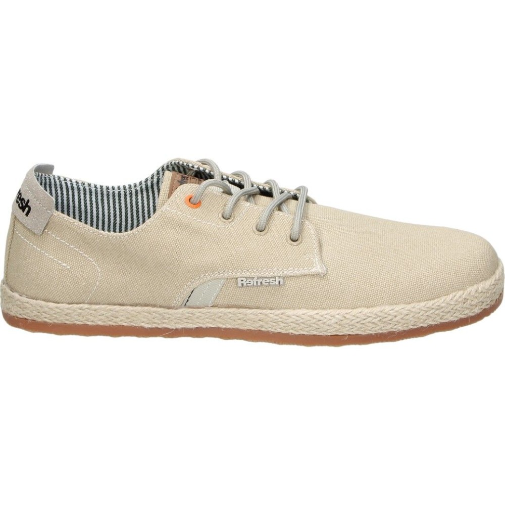 REFRESH | Zapatos Casual Refresh para Hombre – Zapato Estiloso en Color Beige – Zapatos con Cordones – con Esparto – Cómodos y Versátiles – Combinables – Modelo 175664