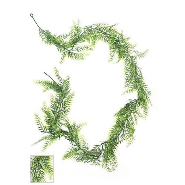 Poenia Arte Floral - Guirnalda de Hojas 180cm - Decoración Natural