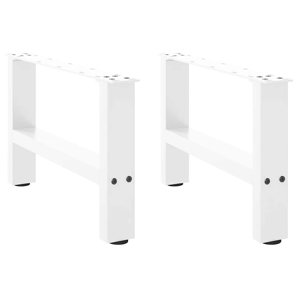 vidaXL Patas para mesa de centro (2 unidades, 50 x 30-31 cm, acero)