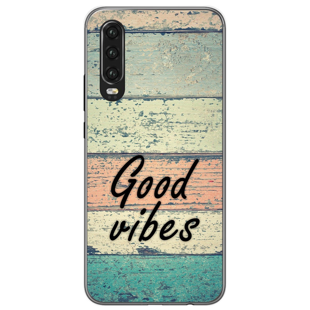 Tumundosmartphone Funda Gel Tpu para Huawei P30 diseño Madera 01 Dibujos
