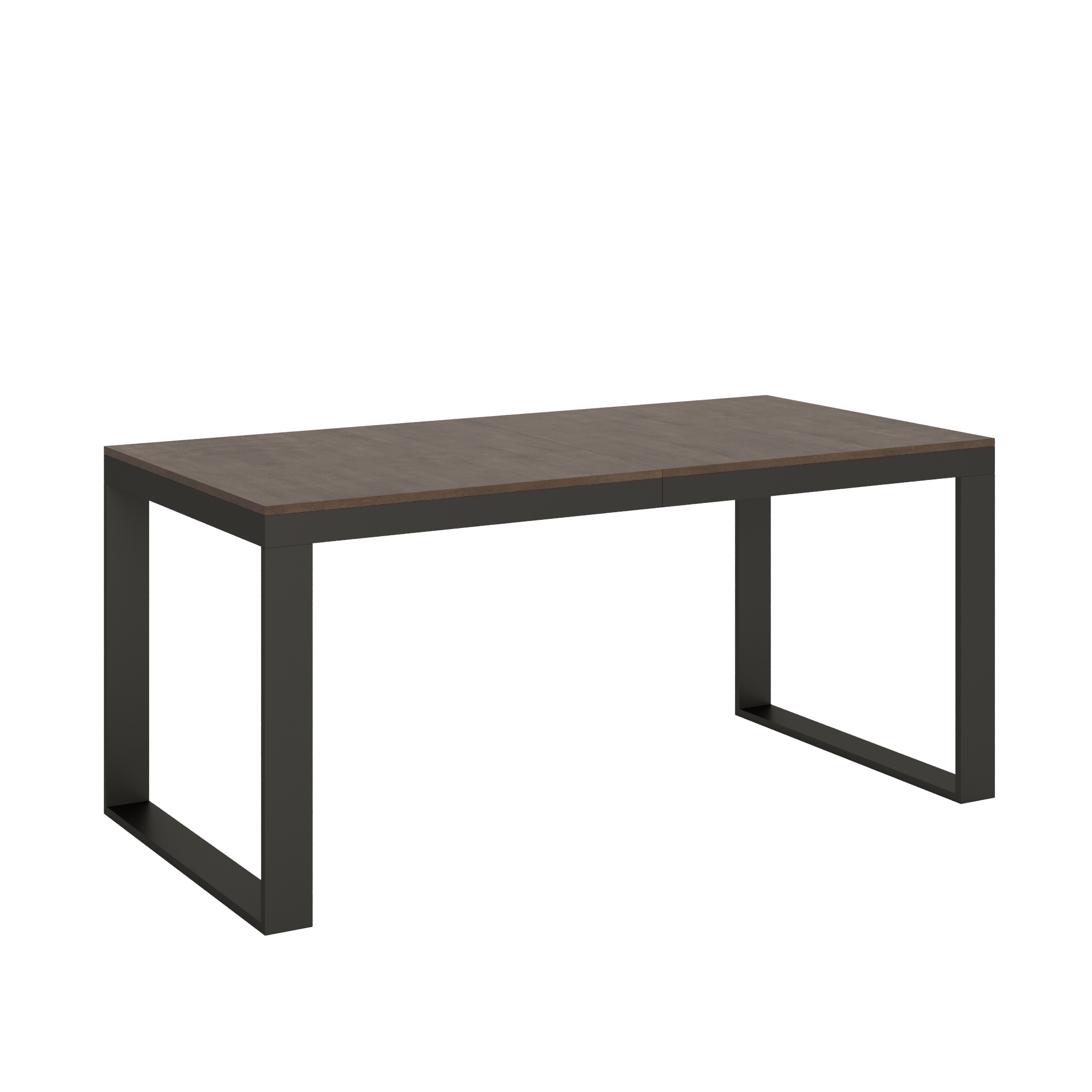 Mesa extensible 90x180/284 cm Tecno Evolution Estructura Nogal Antracita - Itamoby