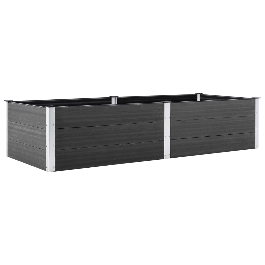 vidaXL Arriate de WPC gris dimensiones 100 x 50 x 54 cm,  100 x 50 x 91 cm,  100 x 100 x 54 cm y mas