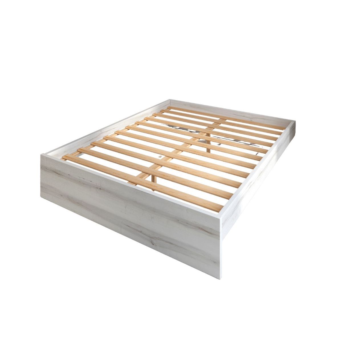Estructura de cama con somier albo 35,5x159x195,8 cm