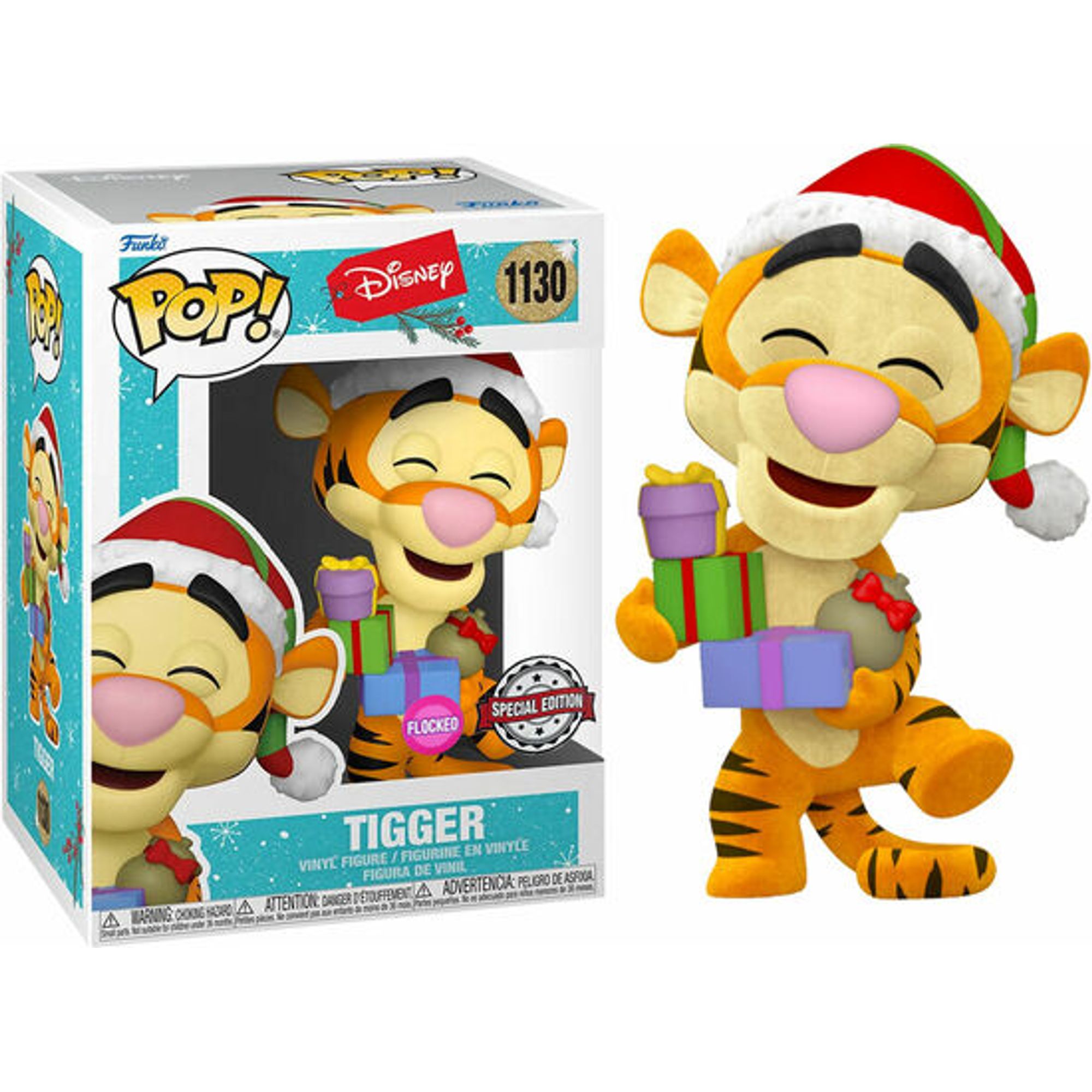 Funko - Figura Pop Disney Holiday Tigger Flocked Exclusive - Funko Pop Coleccionable De Edición Limitada - Funko Pop Diseño Detallado Y Realista - Funko Pop Ideal Para Regalo - Funko Pop Gran Variedad De Personajes