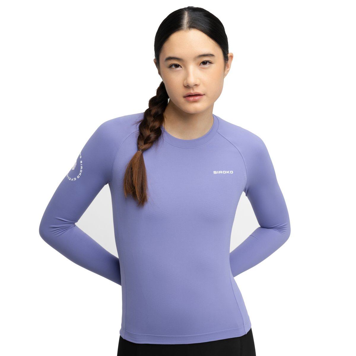 SIROKO - Maillot de Ciclismo sin cremallera para mujer Siroko M9-W Scanuppia Brown_