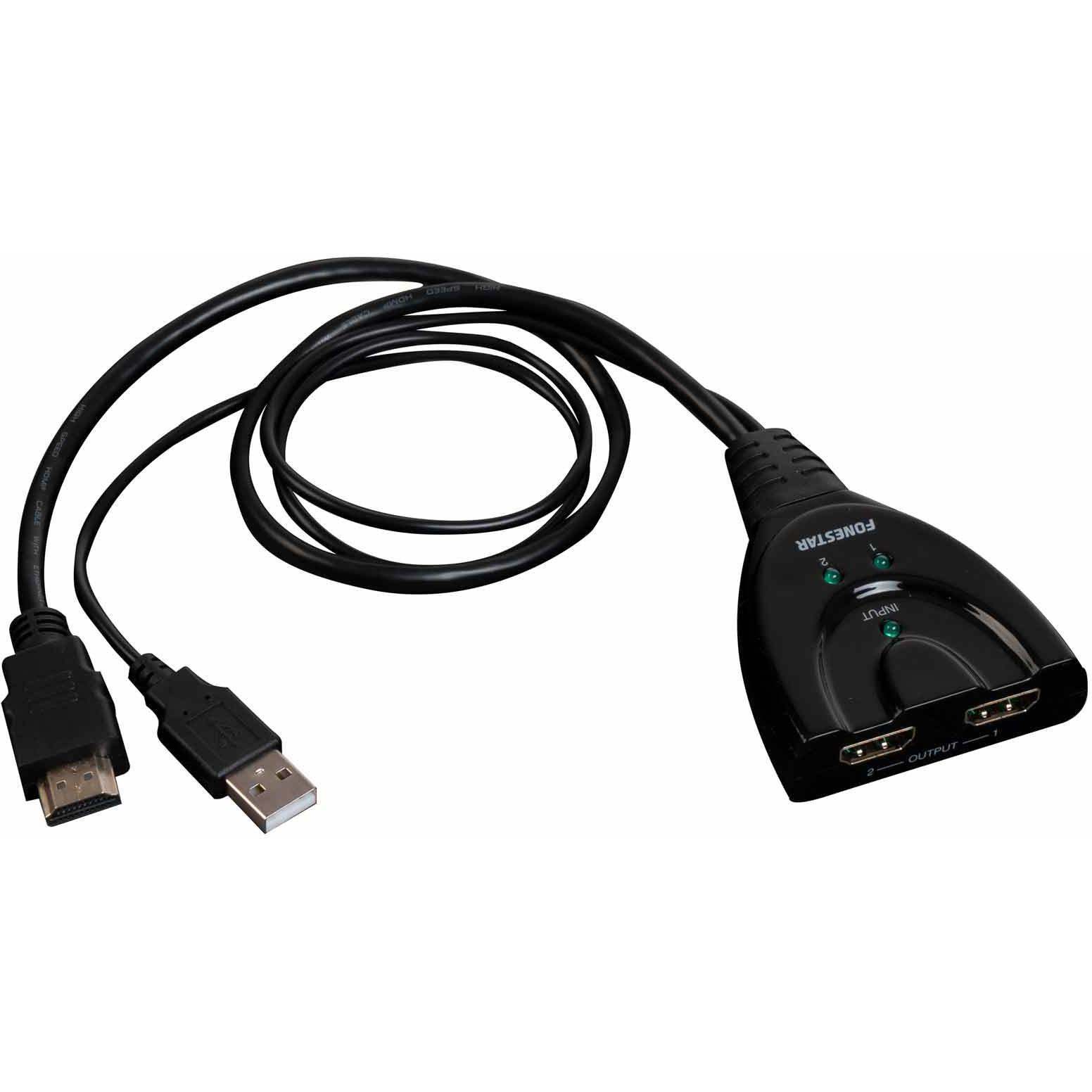 Distribuidor Hdmi 1x2 Usb Fonestar Fo-14s2uc Fo-14s2uc