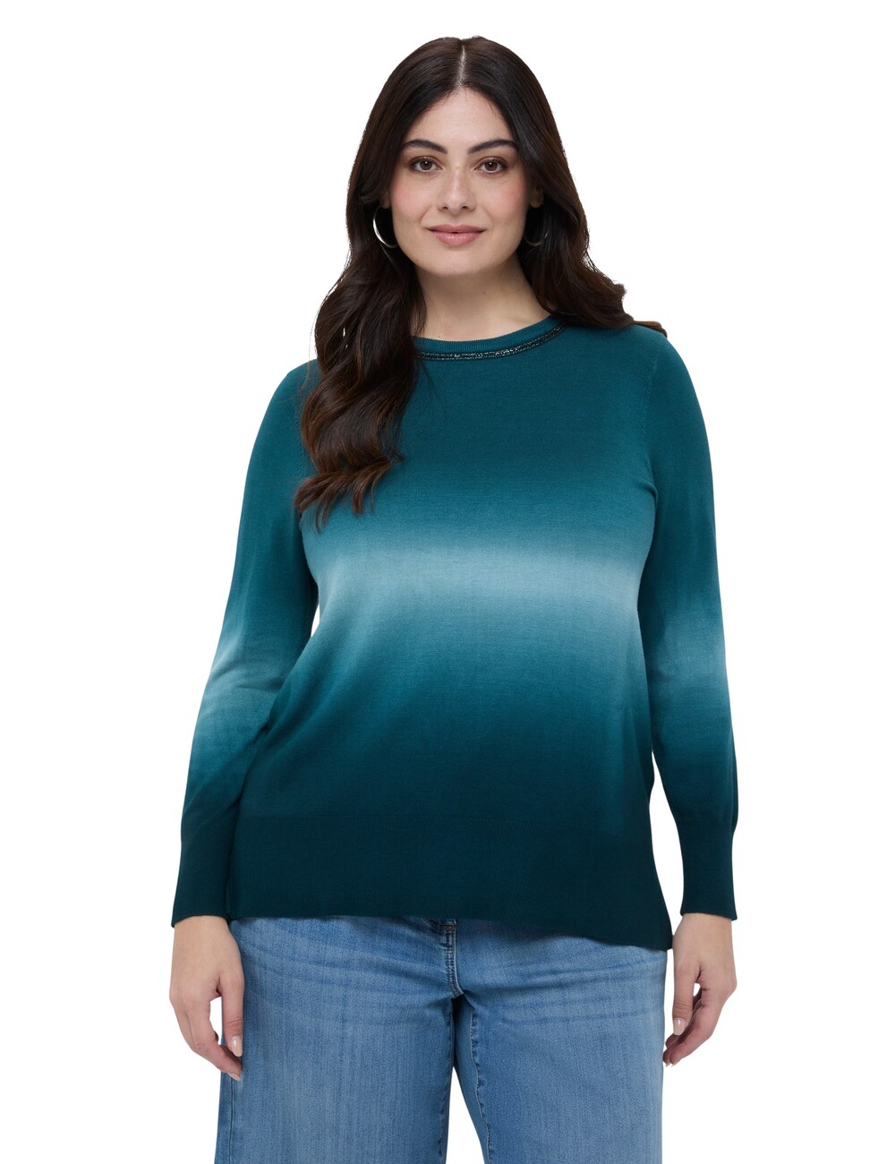Fiorella Rubino - Jersey cuello redondo con degradado