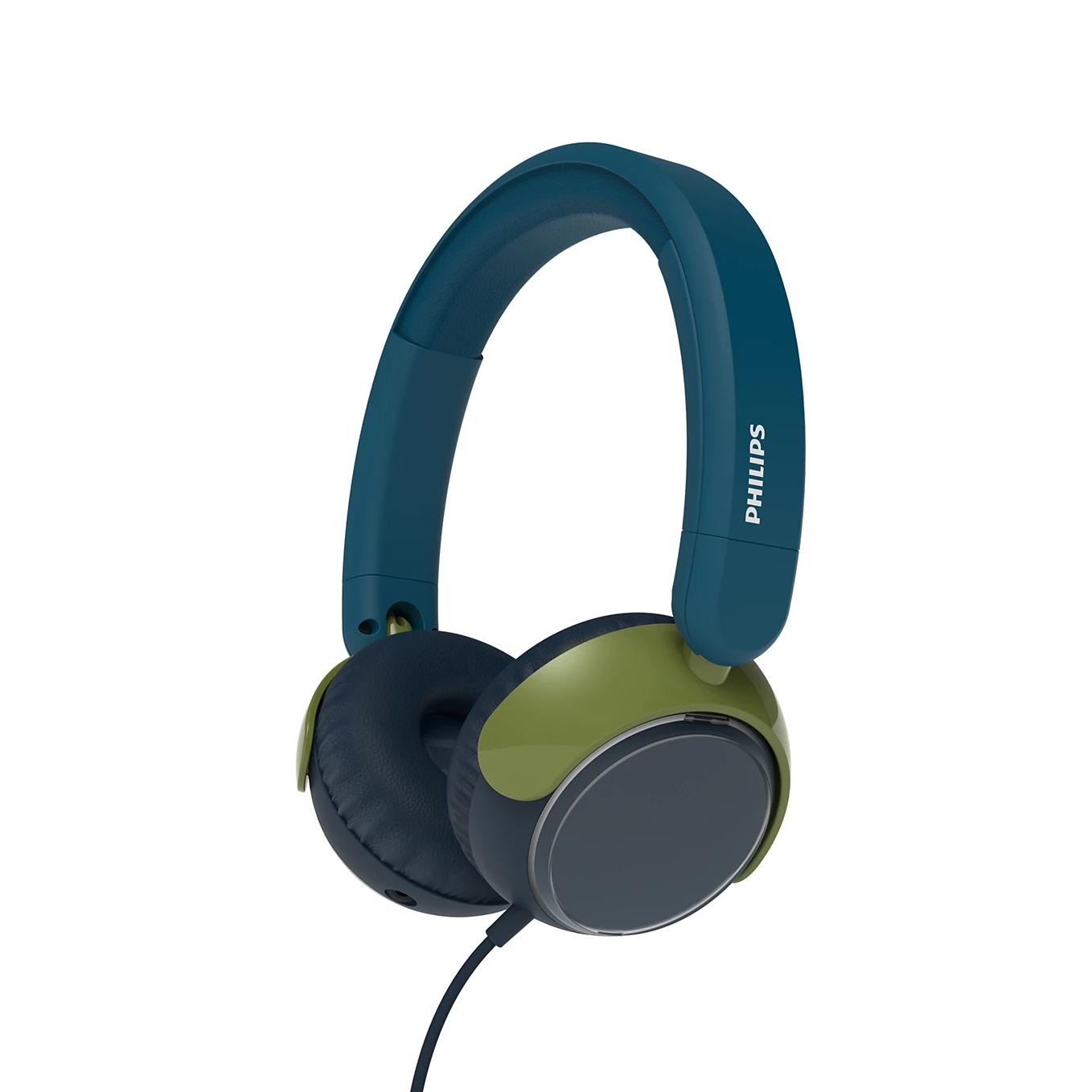 Philips TAK2000CT/00 auricular y casco Auriculares Alámbrico Diadema Llamadas/Música USB Tipo C Azul, Verde, Gris