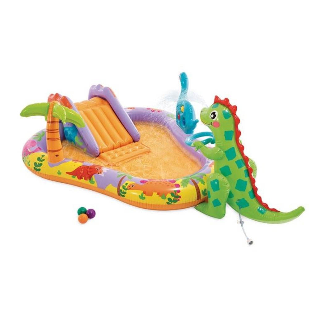 Centro De Juegos Agua Dino Park 201X157X69Cm (Intex 56139)