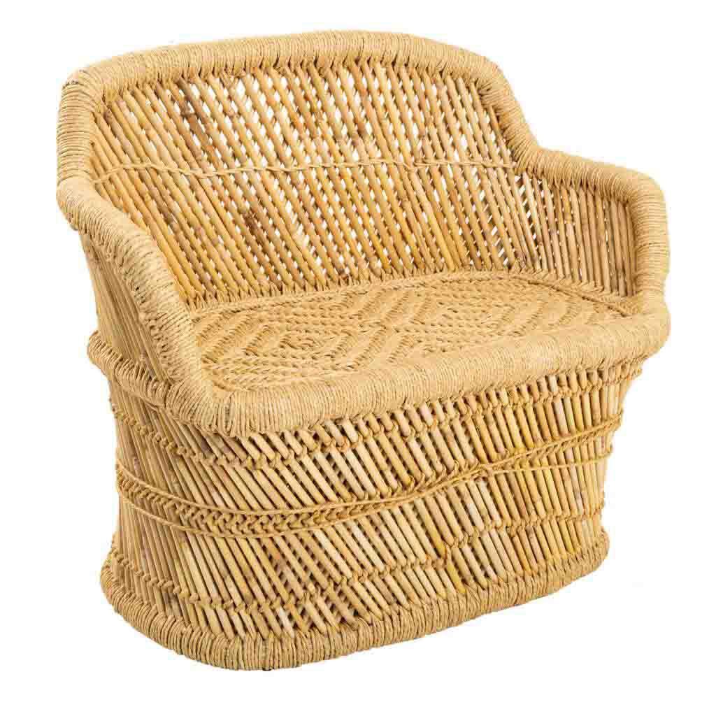 Sofa De Bambu Niño 30x62x48,5cm, El mejor complemento para tu hogar