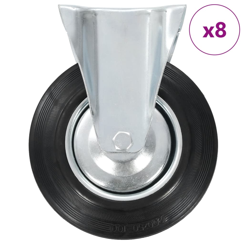 vidaXL Ruedas Fijas Diámetro 200mm Manipulación Material Muebles Bricolaje Cantidad 4 unidades,  8 unidades,  12 unidades y mas