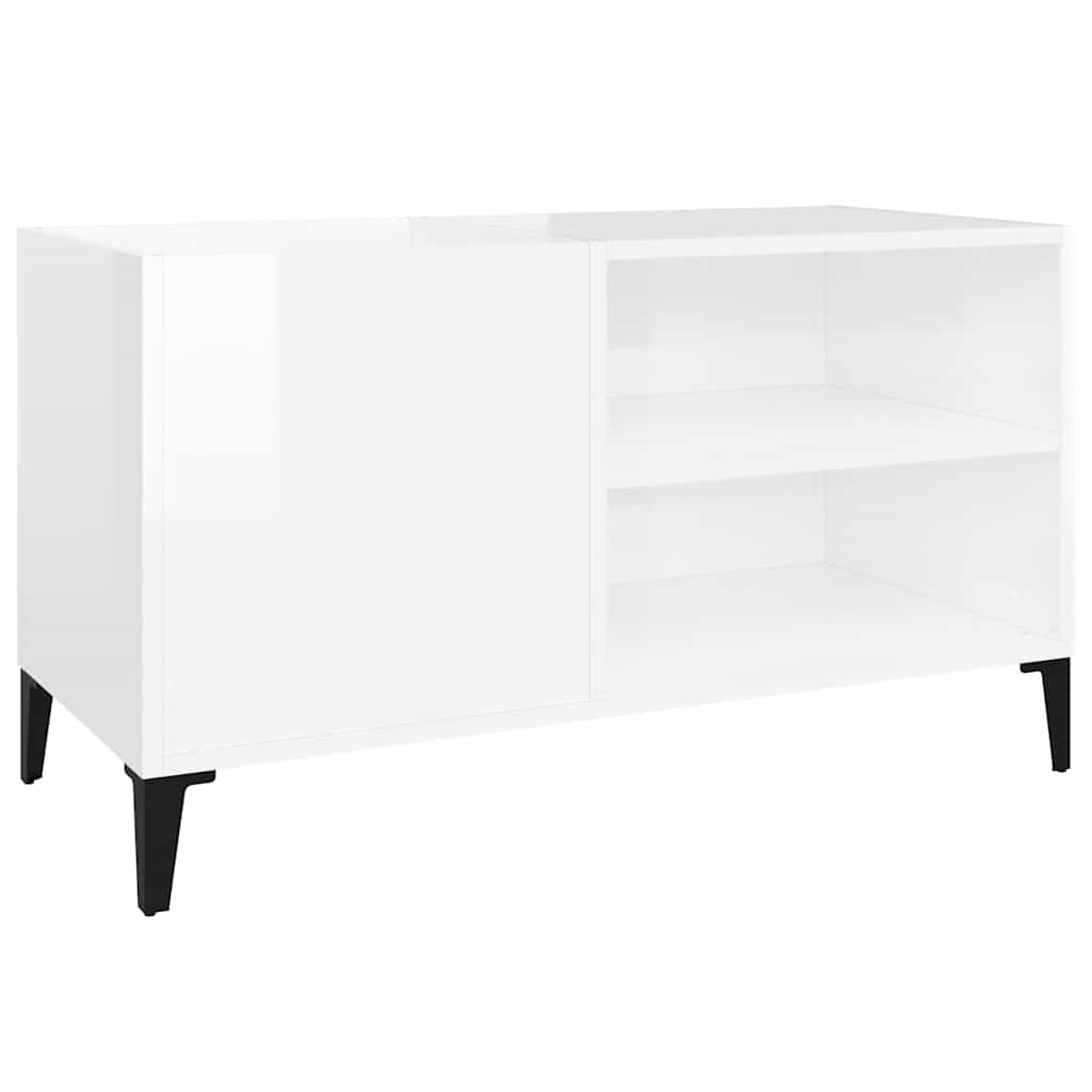 vidaXL Mueble para discos madera contrachapada 84,5x38x48 cm Multicolor