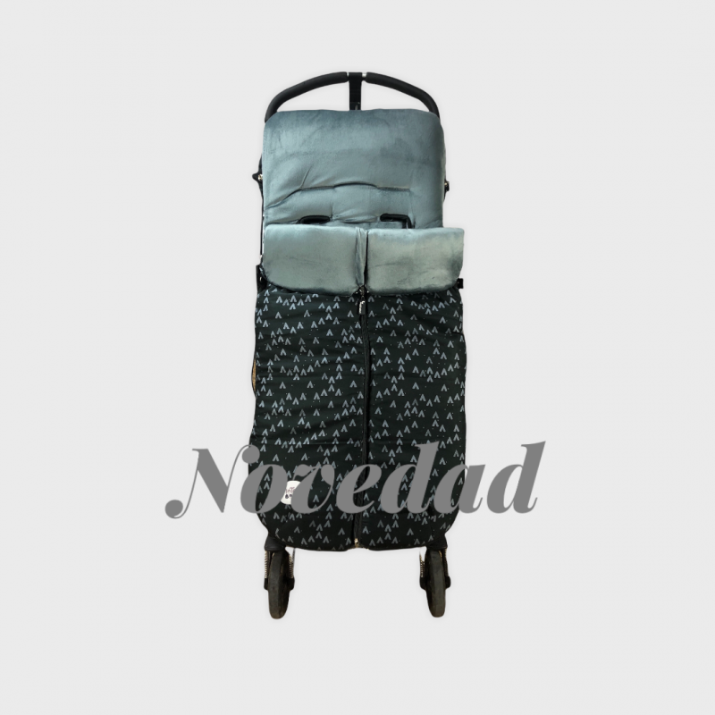 Saco Silla Paseo Universal Polar Transpirable Dino verde Interbaby