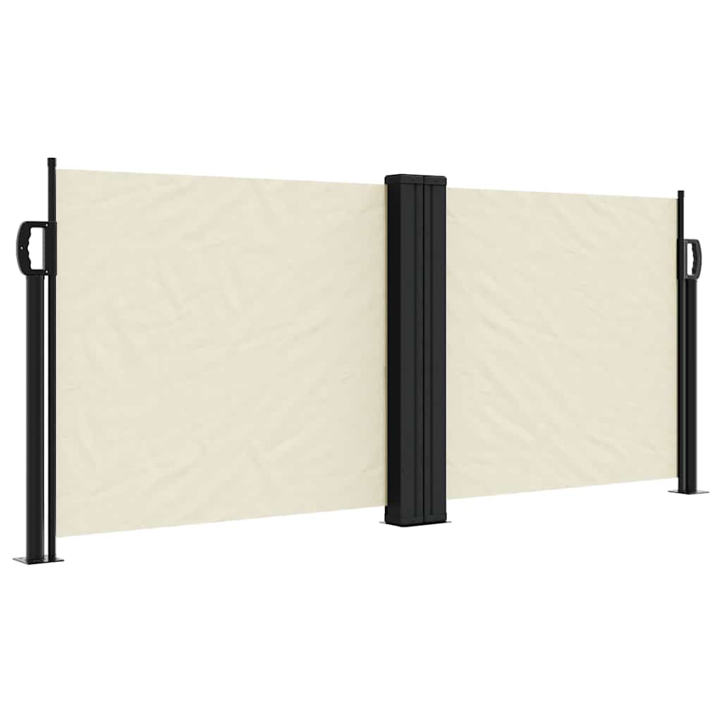 vidaXL Toldo lateral retráctil crema 100x1000 cm