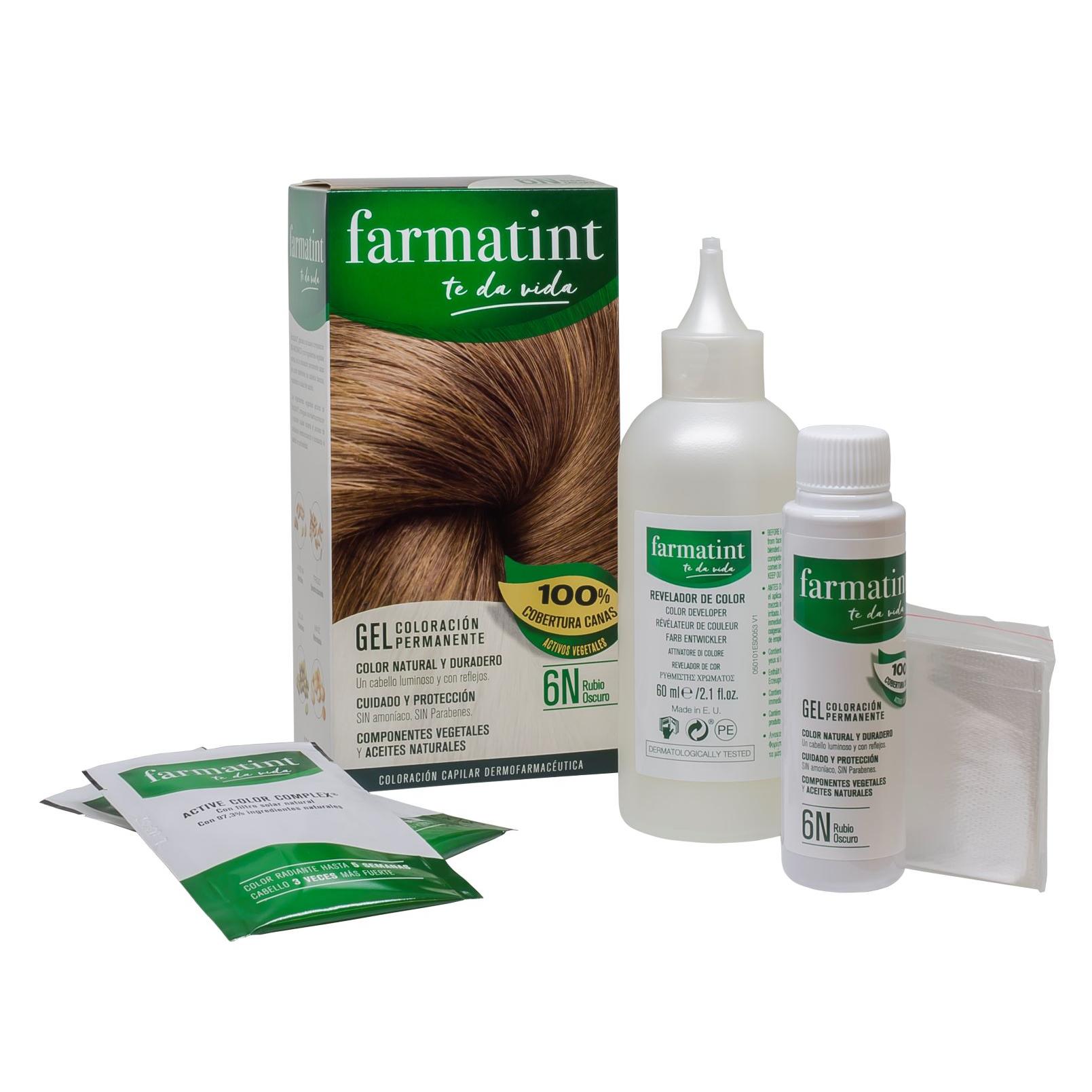Gel Farmatint 6N (Color Rubio Oscuro) - Farmatint