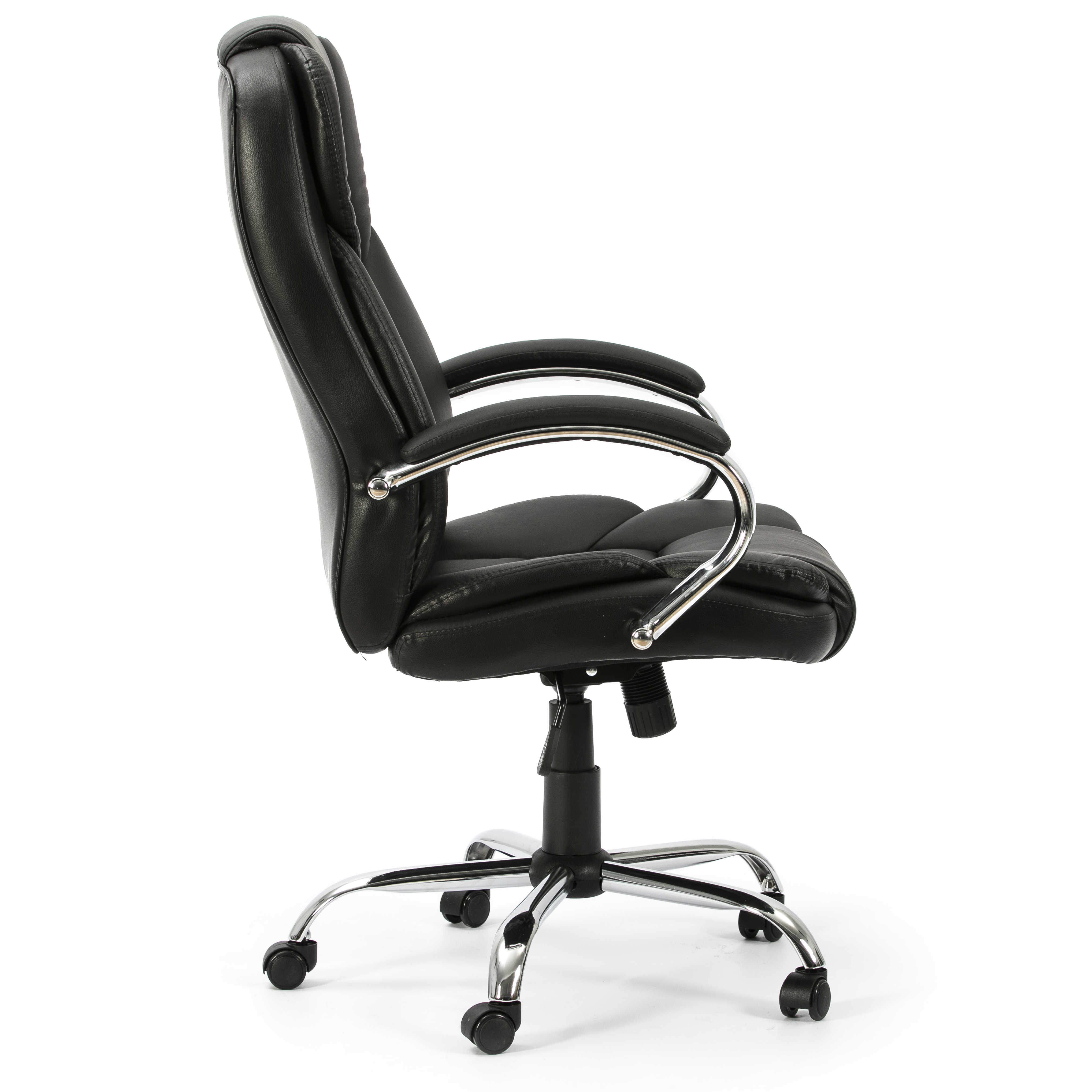 VS Venta-Stock Sillón de Oficina Nixon Tapizado en Piel Sintética con Ajuste de Altura y Mecanismo Basculante
