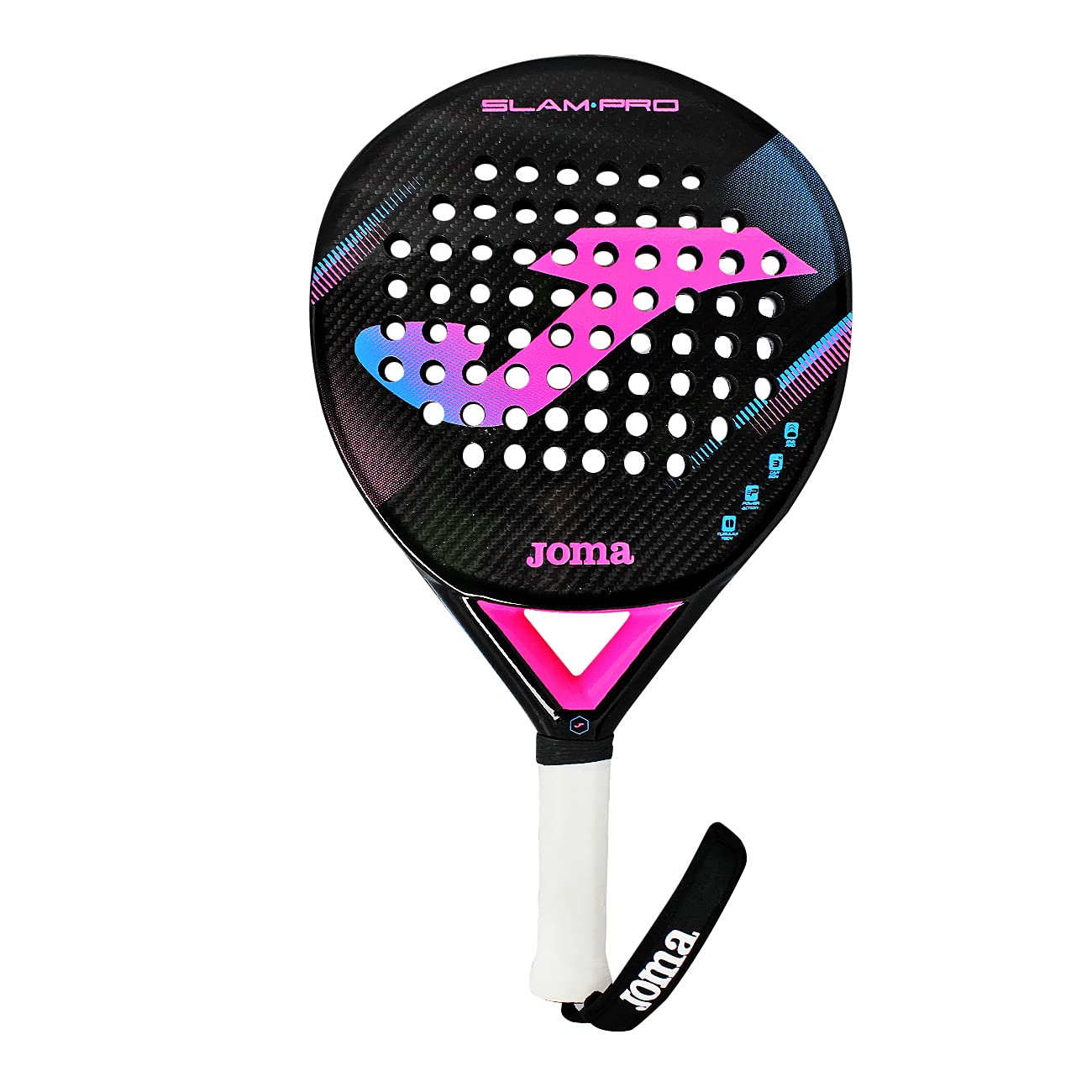 Pala Padel Joma Open Negro Rojo 