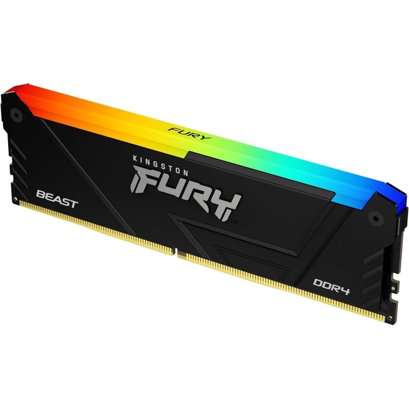 Kingston fury beast rgb memoria ram ddr4 1600 mhz 8gb cl16