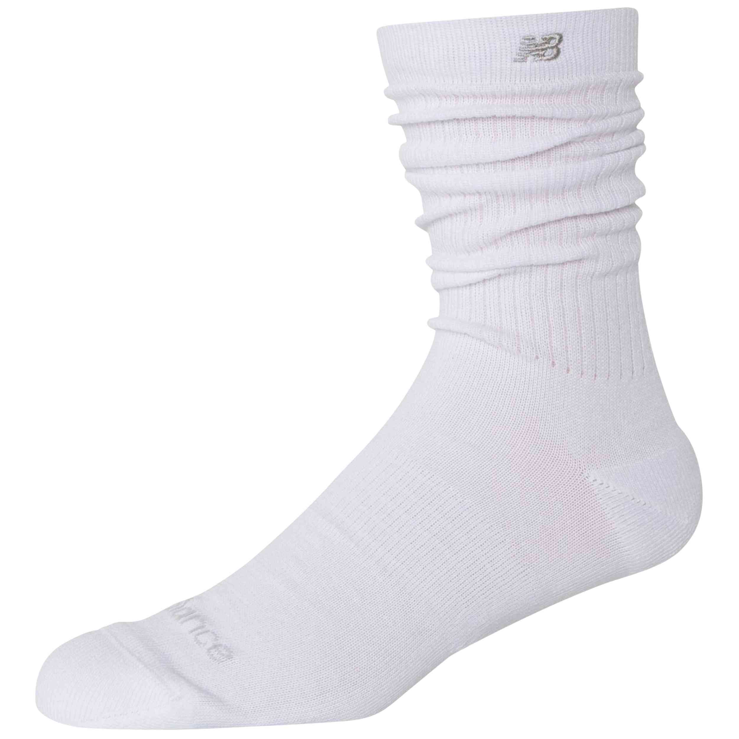 Calcetines New Balance modelo Calcetines New Balance Active Slouchy Crew blanco puro (1 par) para hombre y mujer en color Blanco