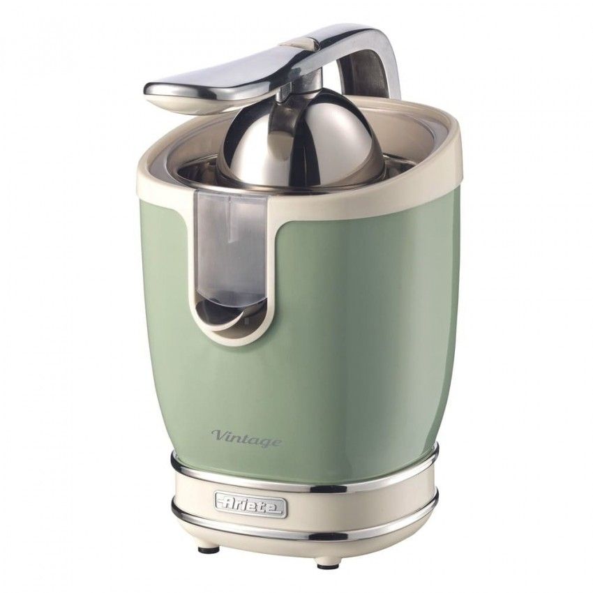 Exprimidor Vintage Ariete para cítricos con diseño años 50 y boquilla anti goteo