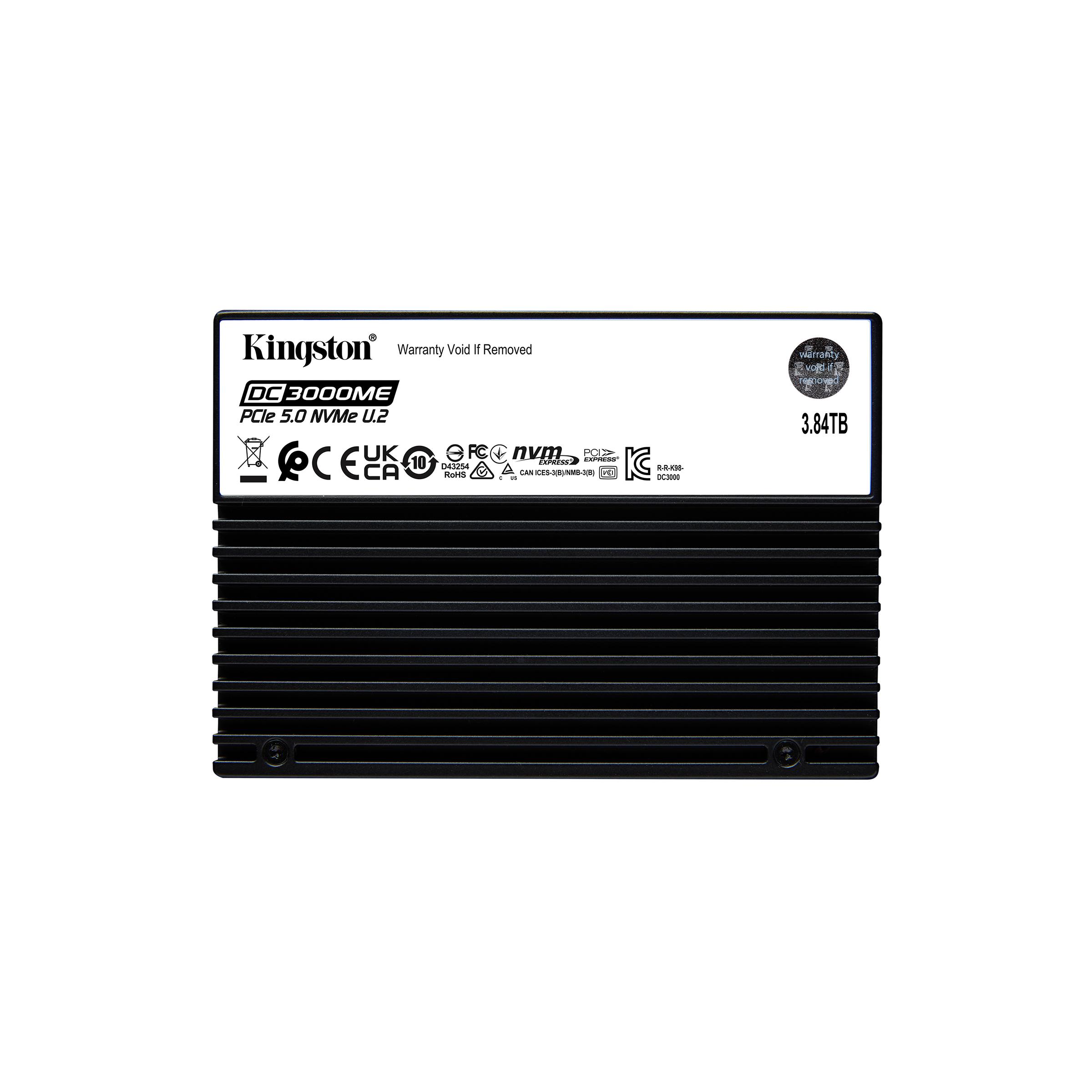 Kingston Technology 3,84TB DC3000ME U.2 PCIe 5.0 NVMe TCG Opal SSD para empresas