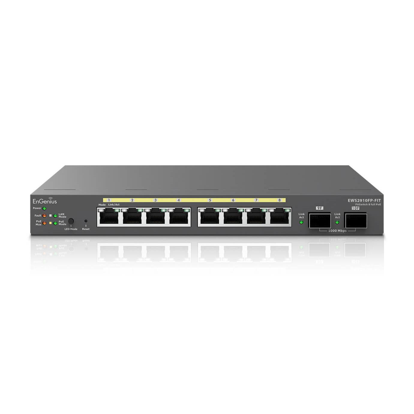 EnGenius EWS2910FP-FIT switch Gestionado L2/L3 Gigabit Ethernet (10/100/1000) Energía sobre Ethernet (PoE) Gris