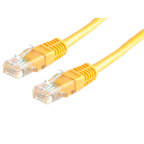 Value UTP Patch Cord Cat.6, Yellow 2 m Amarillo, Amarillo - Cable de Red (Yellow 2 m, Amarillo)