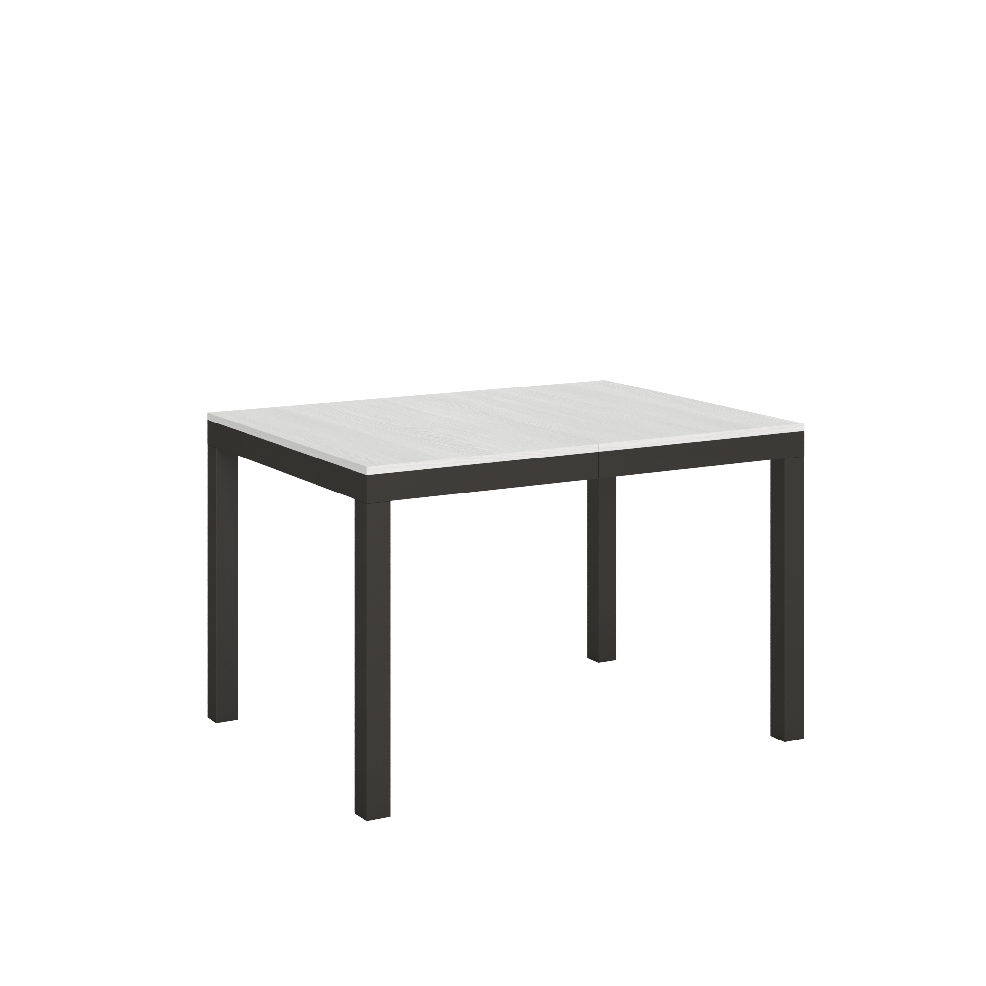 Mesa extensible 90x120/224 cm Everyday Evolution Estructura Fresno Blanco Antracita - Itamoby