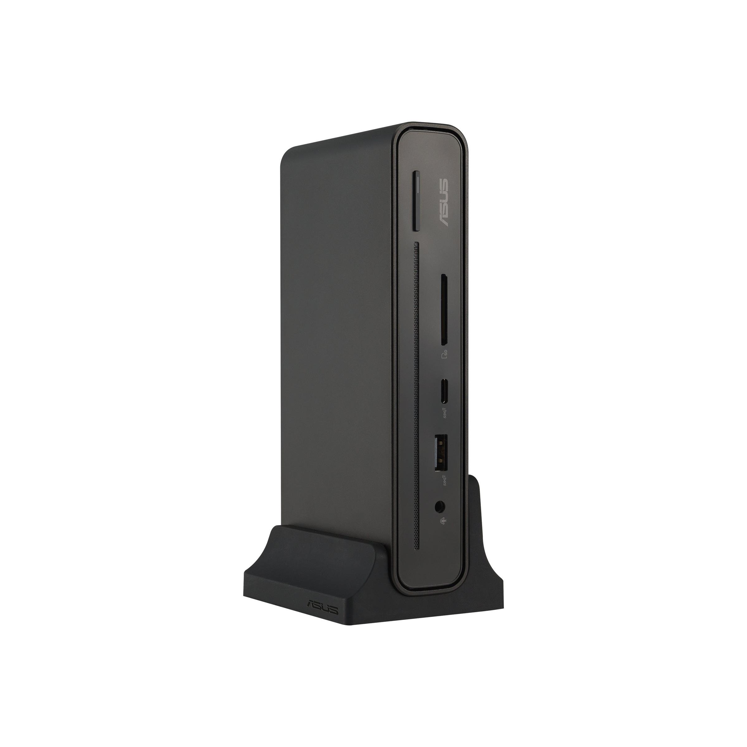 Asus | Base USB-C para tres pantallas DC300 | 90XB08CN-BDS010 | 1 DisplayPort | 1 puerto HDMI | LAN Ethernet