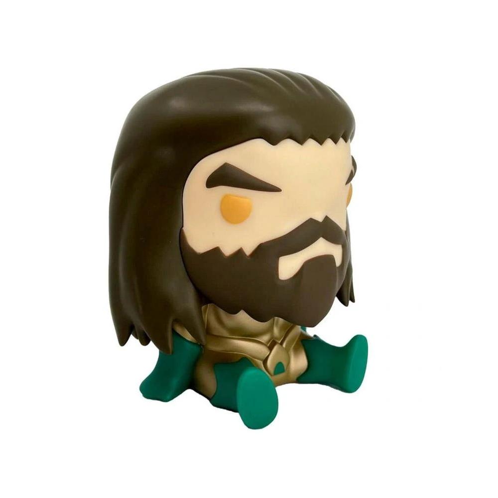 Plastoy - Figura hucha Aquaman Chibi DC Comics para coleccionistas y niños, diseño divertido y funcional, ideal como regalo y decoración