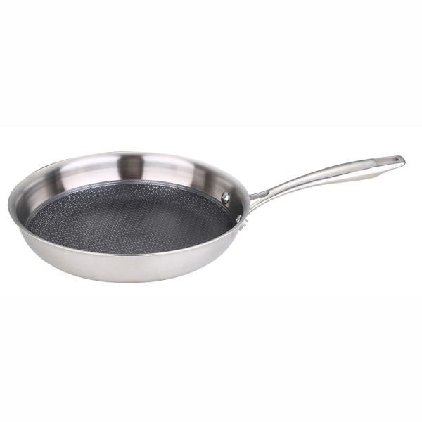 Sartén de acero inoxidable hi-tech 3 ø28 cm