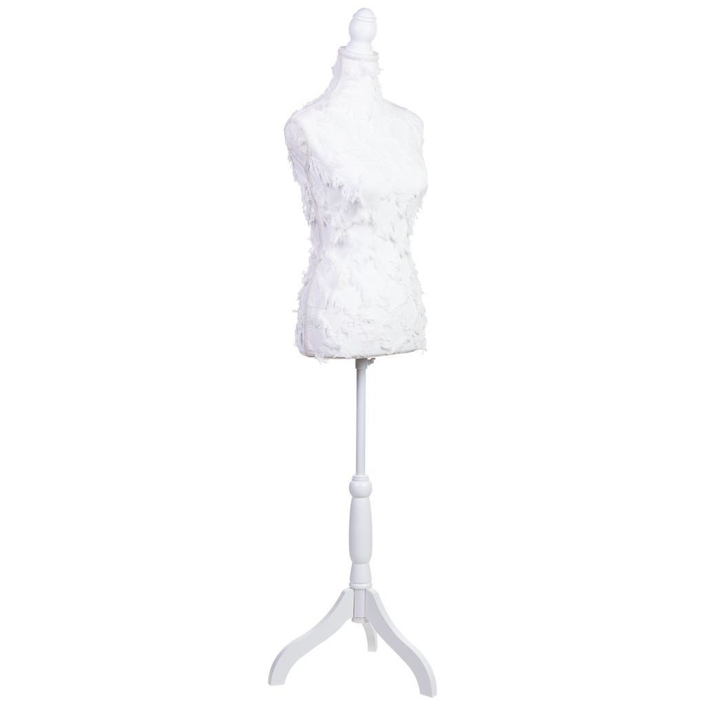Wonderlust Deco - Maniquí de madera y espuma 24x37.5x168h cm blanco nieve Blanco nieve 24x37,5x168h cm