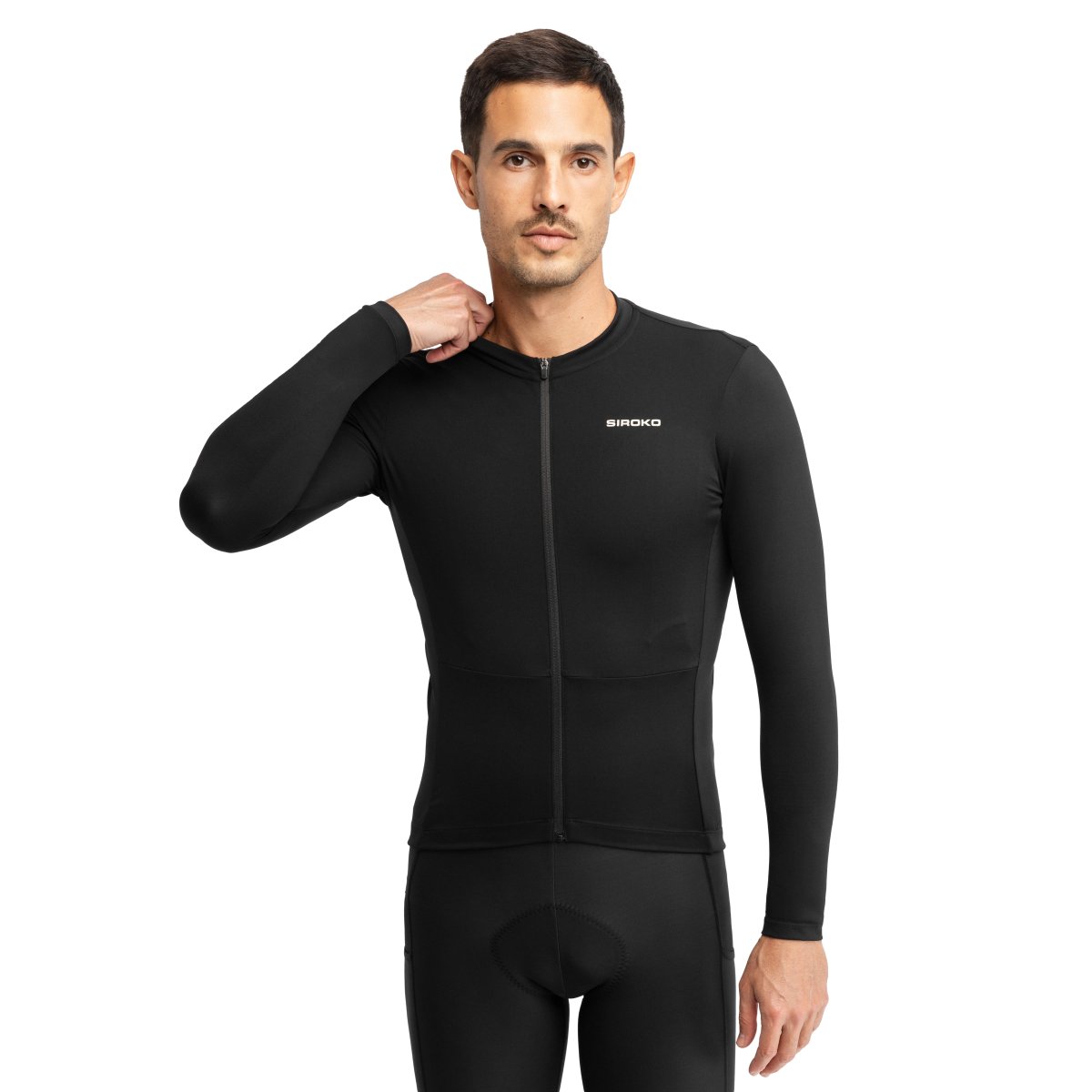 SIROKO - Maillot de Ciclismo Gravel manga larga Siroko GM6 Rideout Green_