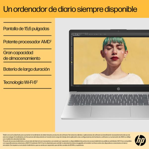 HP laptop 15-fc0223ns AMD R5-7520U 8GB 512GB 15.6"FHD W11 keyb SP bt7g0ea
