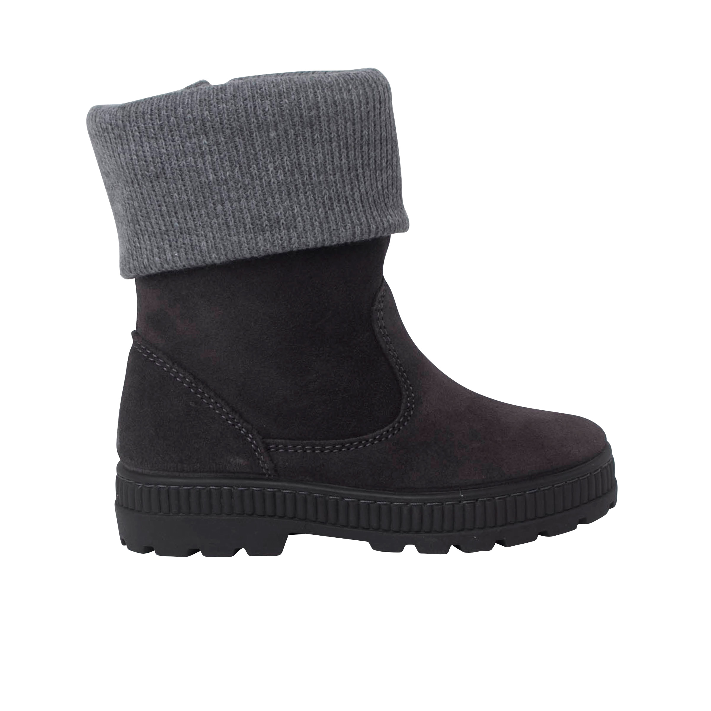 Pisamonas Botas de Invierno con Cuello de Lana para Niños - Gris