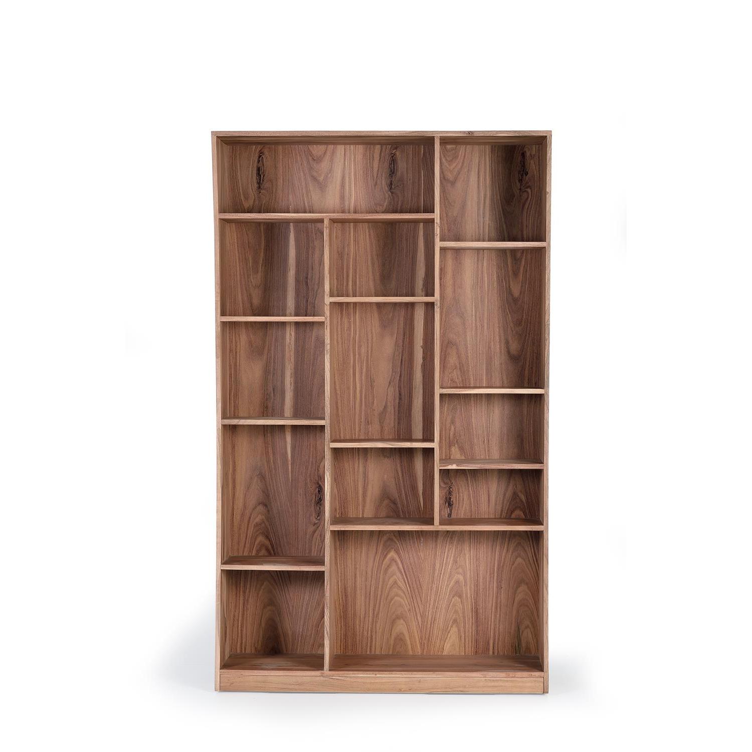 Librería en madera de acacia