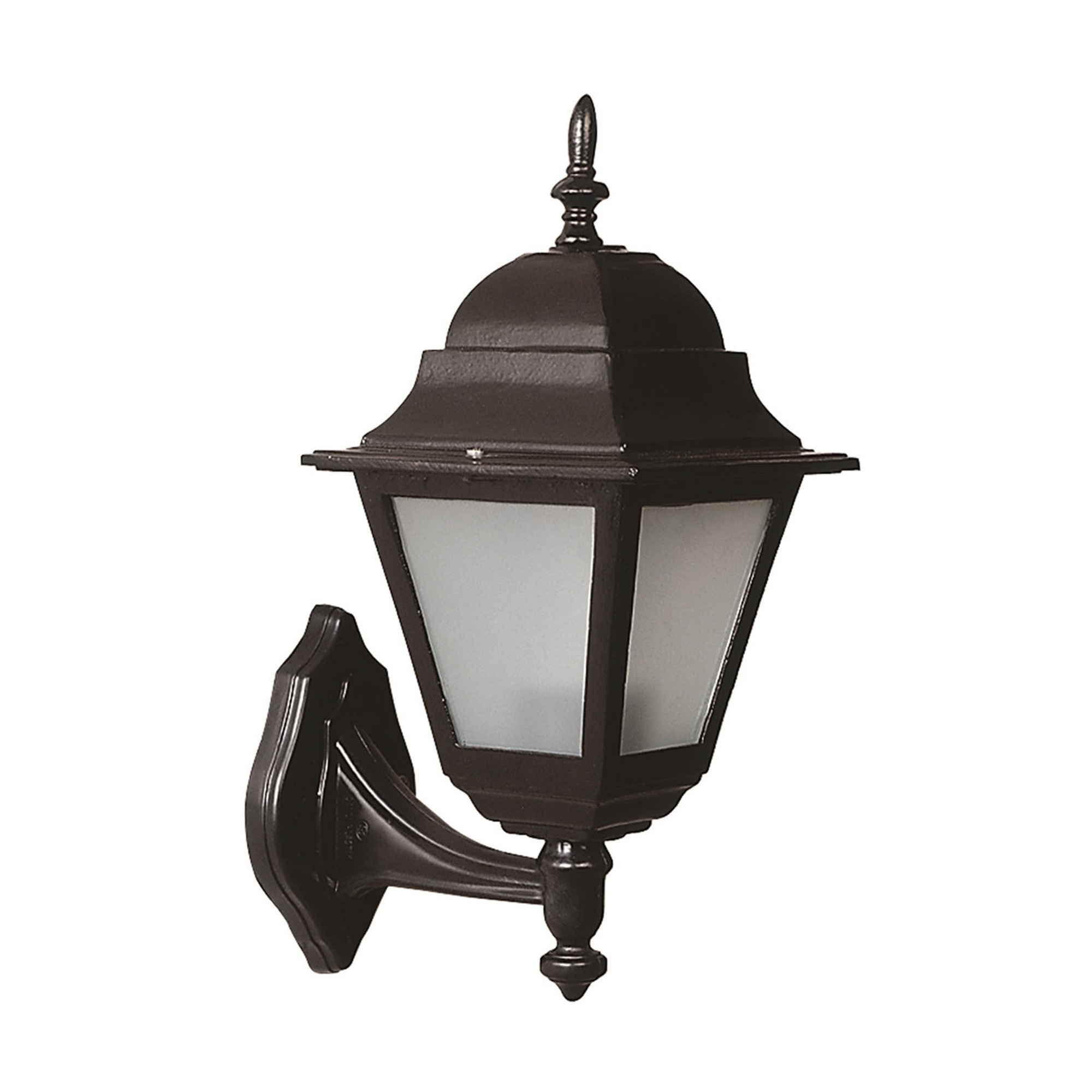 Aplique de pared para exterior WELLHOME, Estructura de ABS Color Negro