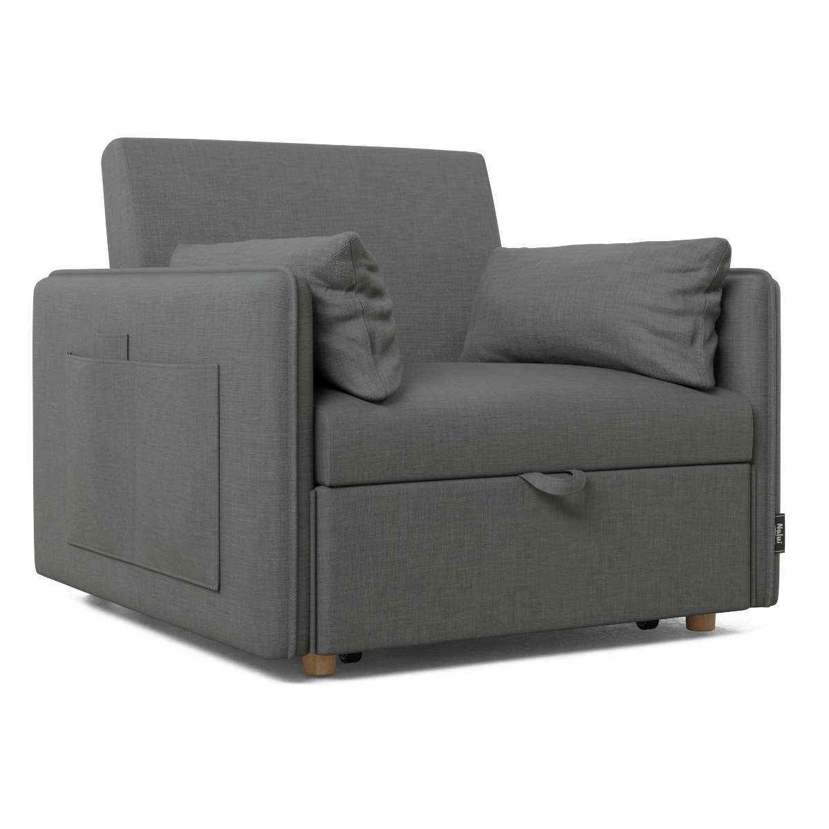 Nalui Sillón Cama Nest 1  Reclinable 3 en 1 (93x100x79cm) con 2 Cojines