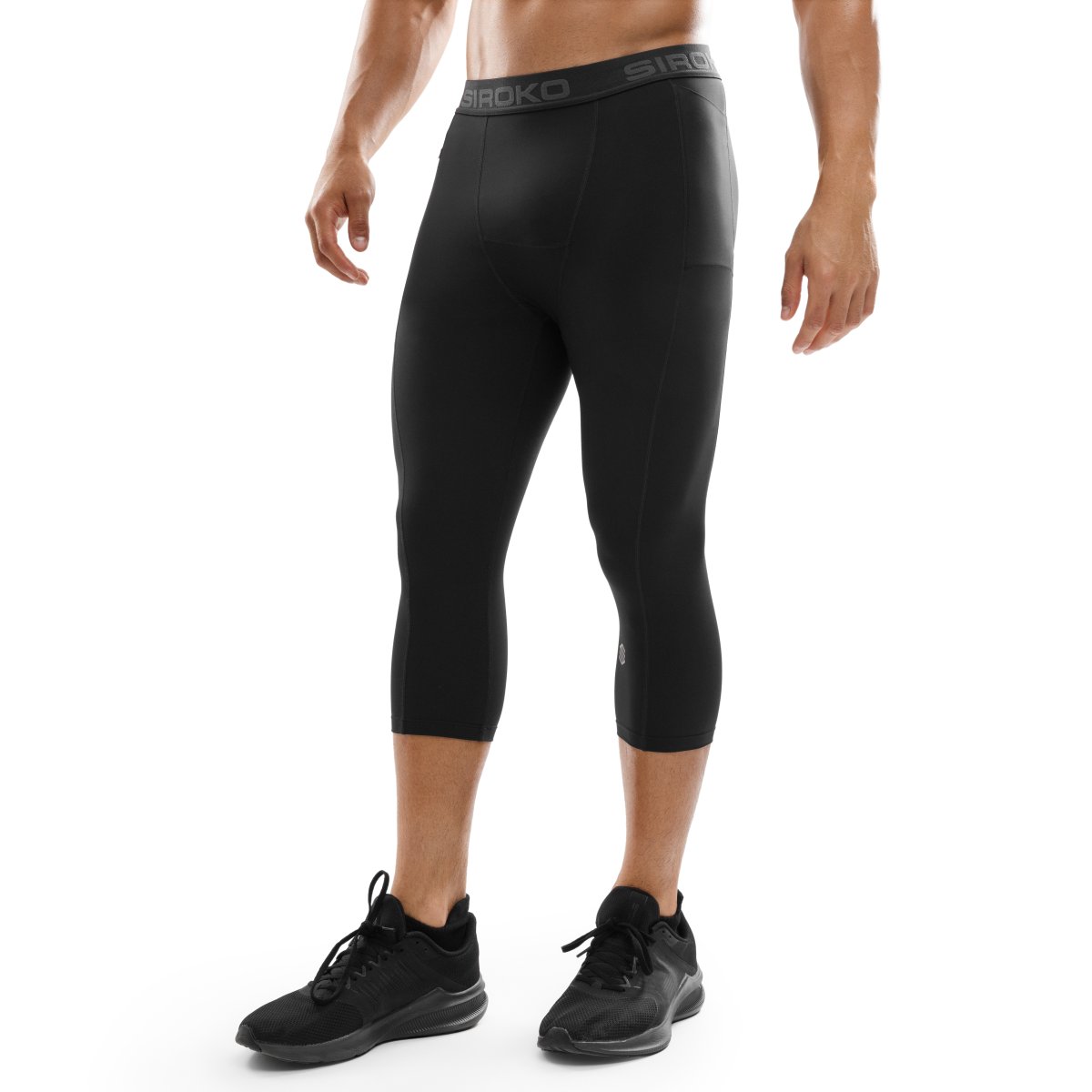 SIROKO - Pantalón Leggings Capri Gym & Trainning Hombre_