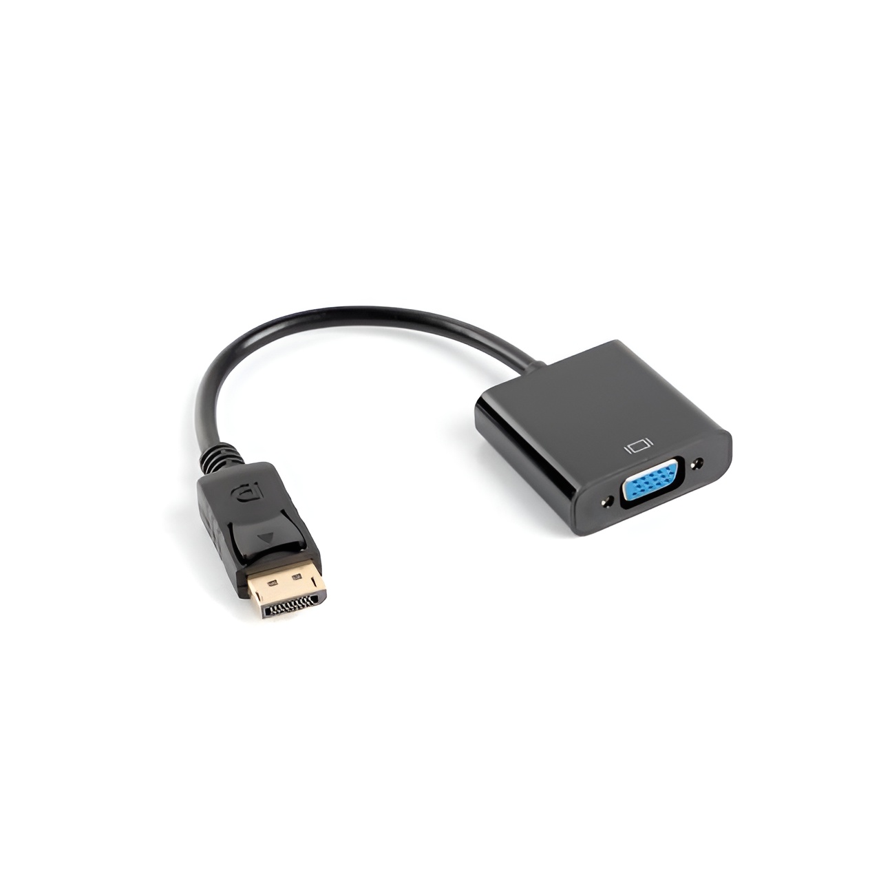 Adaptador DISPLAYPORT A VGA AD-0002-BK - RESOLUCIN hasta 1080P 60HZ - Cable 20 CM - Negro LANBERG