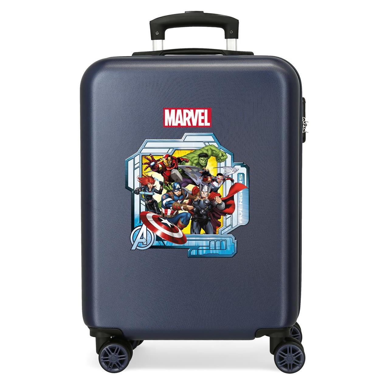 Maleta de cabina Marvel All avengers ABS con capacidad de 41,8L Marino