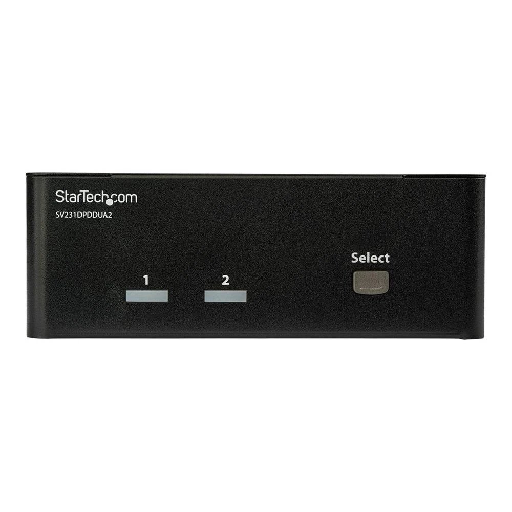 HUB Switch puertos 6 x DisplayPort StarTech SV231DPDDUA2  | DisplayPort, hasta 10 Gbps), Negro