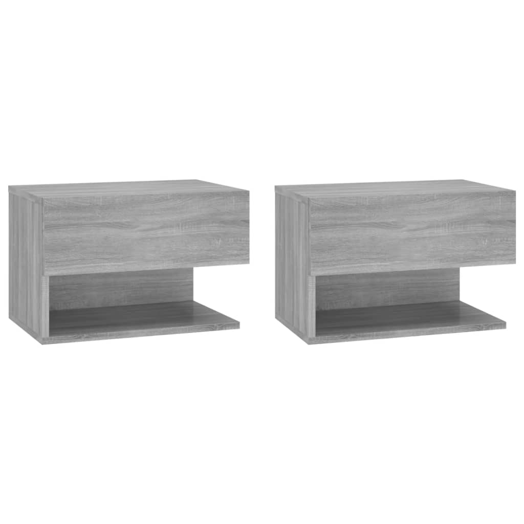 Vidaxl Mesita de Noche de Pared Pack 2 Unidades